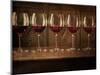 Glasses of Red Wine in a Row-Steve Lupton-Mounted Photographic Print