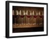 Glasses of Red Wine in a Row-Steve Lupton-Framed Photographic Print