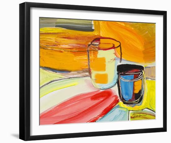 Glasses on the Bar-Joan Davis-Framed Giclee Print