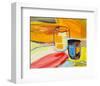 Glasses on the Bar-Joan Davis-Framed Art Print