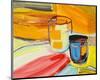 Glasses on the Bar-Joan Davis-Mounted Art Print