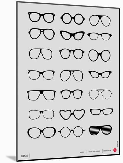 Glasses Poster I-NaxArt-Mounted Art Print