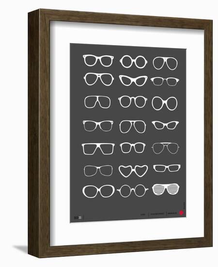 Glasses Poster II-NaxArt-Framed Art Print