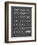 Glasses Poster II-NaxArt-Framed Art Print