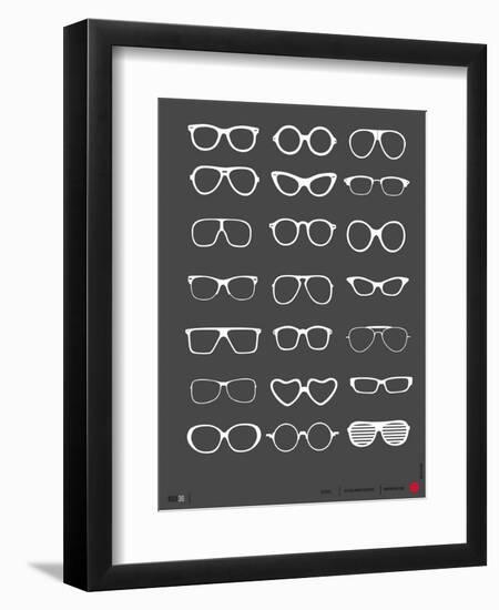 Glasses Poster II-NaxArt-Framed Art Print