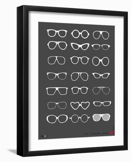 Glasses Poster II-NaxArt-Framed Art Print