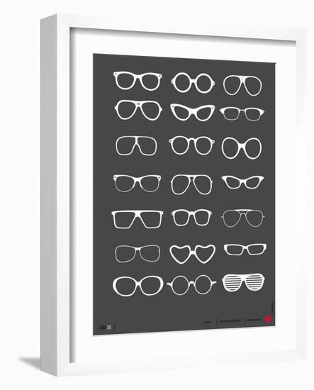 Glasses Poster II-NaxArt-Framed Art Print