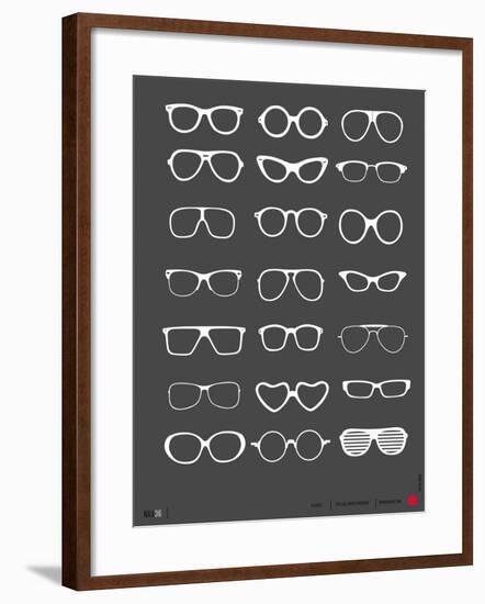 Glasses Poster II-NaxArt-Framed Art Print