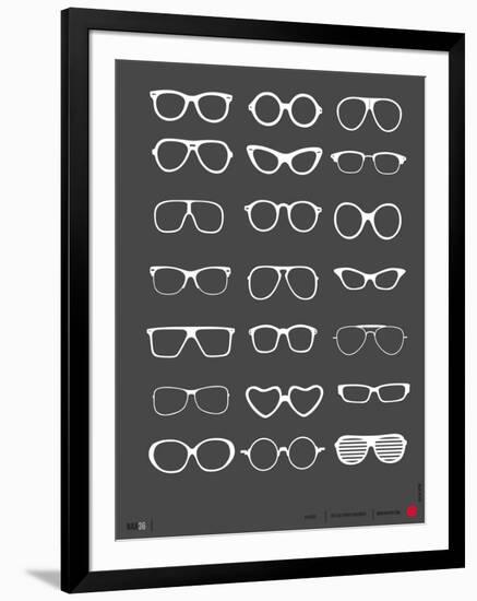 Glasses Poster II-NaxArt-Framed Art Print