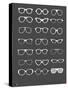 Glasses Poster II-NaxArt-Stretched Canvas