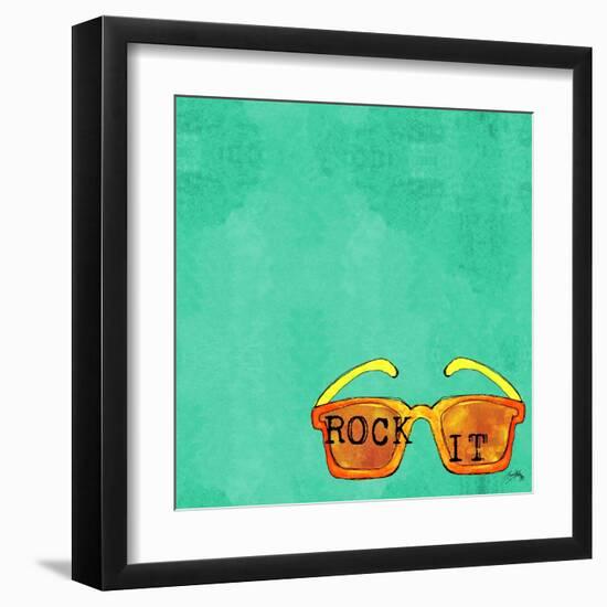 Glasses Square I-Elizabeth Medley-Framed Art Print