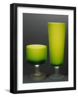 Glasses with Iced Stem, Ca 1935, Italy-null-Framed Giclee Print