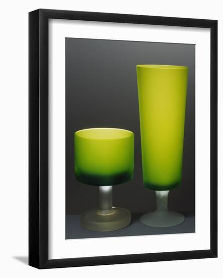 Glasses with Iced Stem, Ca 1935, Italy-null-Framed Giclee Print