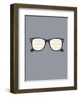 Glasses-null-Framed Art Print