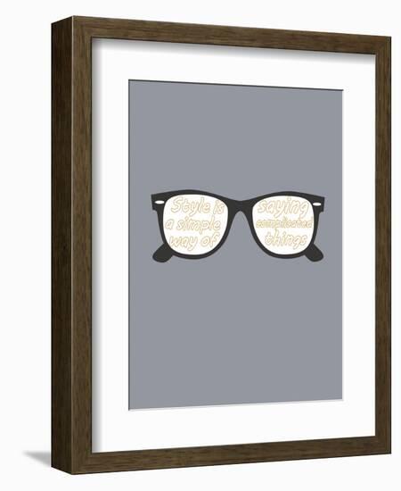 Glasses-null-Framed Art Print