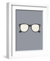 Glasses-null-Framed Art Print