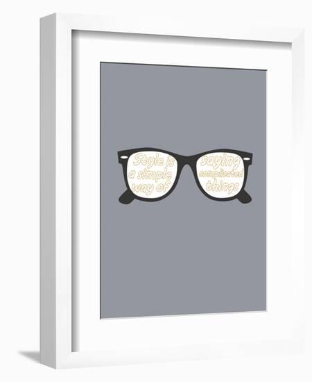 Glasses-null-Framed Art Print