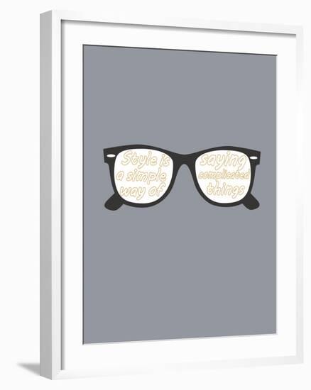 Glasses-null-Framed Art Print