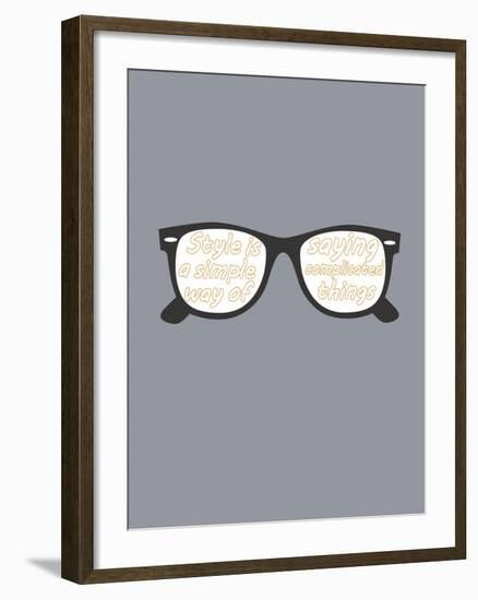 Glasses-null-Framed Art Print