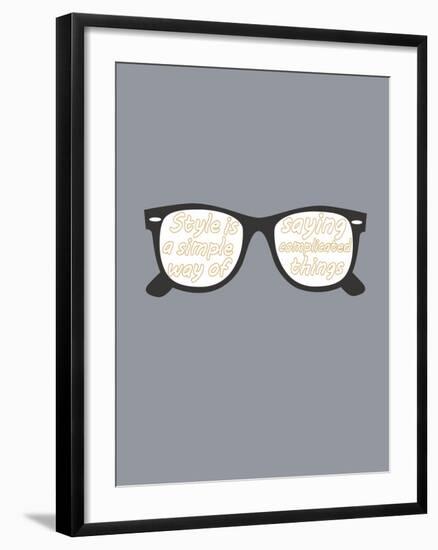 Glasses-null-Framed Art Print