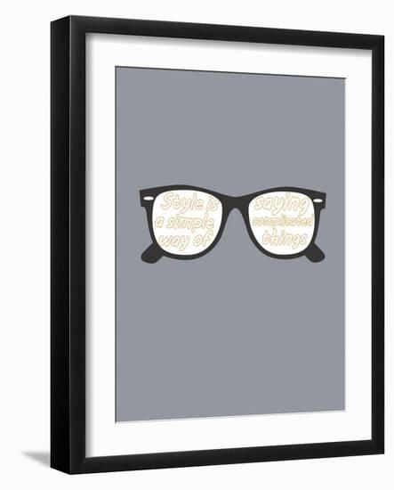 Glasses-null-Framed Art Print