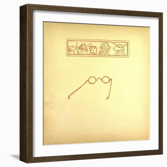 Glasses-null-Framed Giclee Print