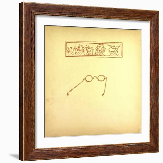 Glasses-null-Framed Giclee Print