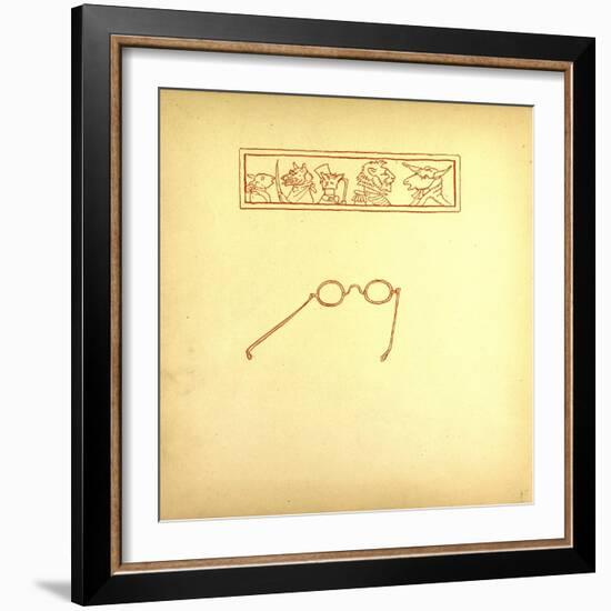 Glasses-null-Framed Giclee Print