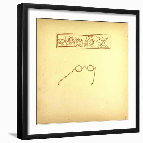 Glasses-null-Framed Giclee Print