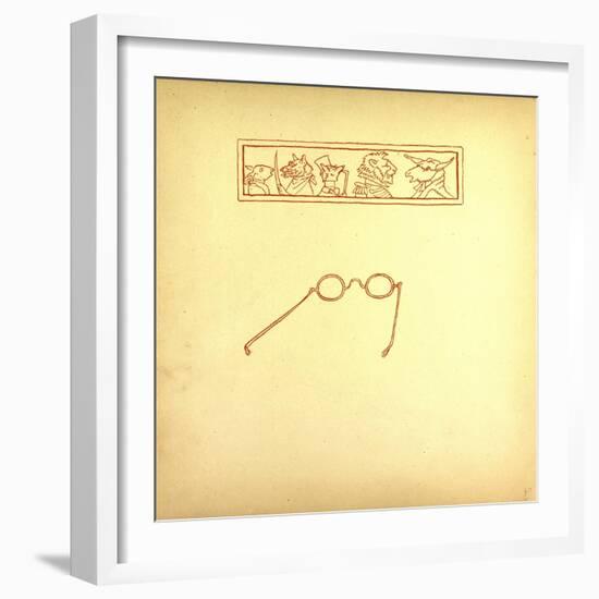 Glasses-null-Framed Giclee Print