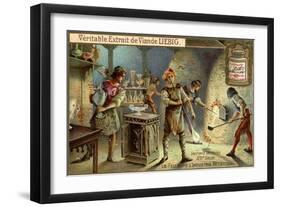 Glassmakers in the 14th Century-null-Framed Giclee Print