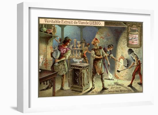 Glassmakers in the 14th Century-null-Framed Giclee Print