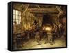 Glassmakers-Marie Francois Firmin-Girard-Framed Stretched Canvas