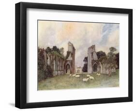 Glastonbury Abbey 1908-Warwick Goble-Framed Art Print