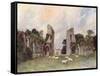 Glastonbury Abbey 1908-Warwick Goble-Framed Stretched Canvas