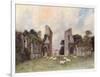 Glastonbury Abbey 1908-Warwick Goble-Framed Art Print