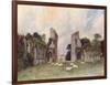 Glastonbury Abbey 1908-Warwick Goble-Framed Art Print