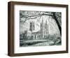 Glastonbury Abbey Drawing-Abdulmecit Efendi-Framed Giclee Print