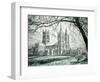 Glastonbury Abbey Drawing-Abdulmecit Efendi-Framed Giclee Print