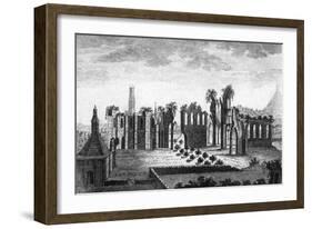 Glastonbury Abbey-null-Framed Art Print