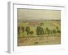 Glastonbury Plain, 1926 oil on paper-William Nicholson-Framed Giclee Print