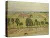 Glastonbury Plain, 1926 oil on paper-William Nicholson-Stretched Canvas