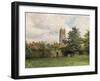 Glastonbury, Tower 1927-Walter Tyndale-Framed Art Print