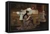 Glaucus and Nydia, 1867 (Oil on Wood Panel)-Lawrence Alma-Tadema-Framed Stretched Canvas