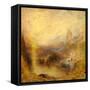 Glaucus and Scylla-J. M. W. Turner-Framed Stretched Canvas