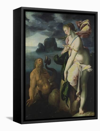 Glaucus and Scylla-Bartholomaeus Spranger-Framed Stretched Canvas