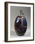 Glazed Ceramic Pumpkin with Stem and Leaf in Relief-Edmond Lachenal-Framed Giclee Print