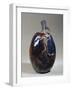 Glazed Ceramic Pumpkin with Stem and Leaf in Relief-Edmond Lachenal-Framed Giclee Print