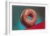 Glazed Donut, Retro-null-Framed Art Print