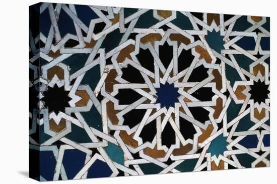 Glazed Tile, Alhambra, Granada, Andalucia, Spain-null-Stretched Canvas